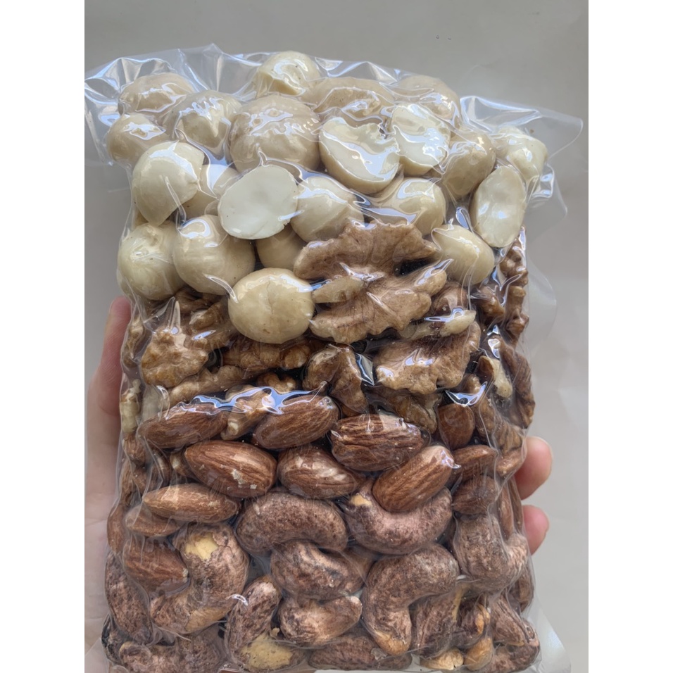Hạt dinh dưỡng mix Queen Nuts hạt điều, macca, óc chó, hạnh nhân