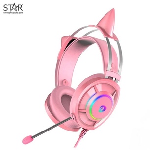 Tai Nghe DareU EH469 7.1 Surround Gaming RGB (Hồng)