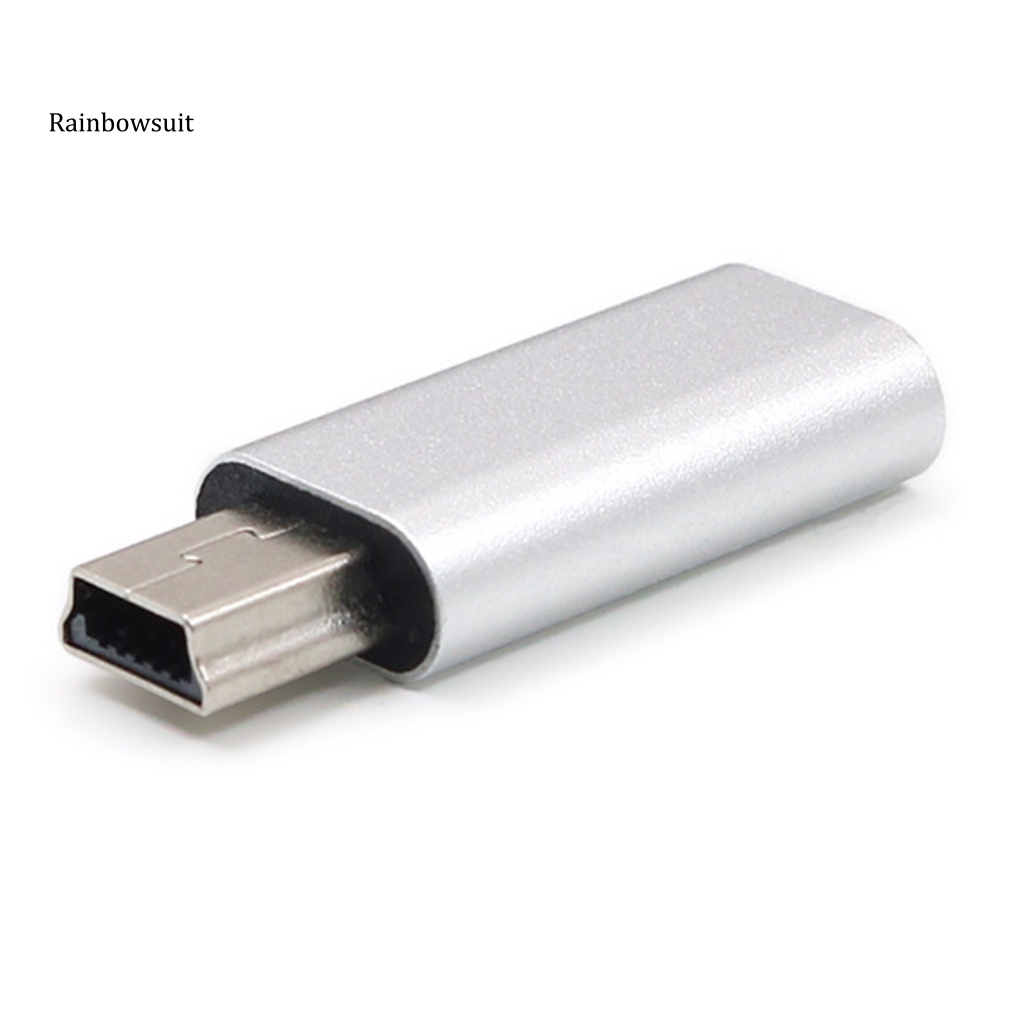 Đầu Chuyển Đổi Cáp Sạc Type-C Sang Mini USB Tiết Kiệm Không Gian