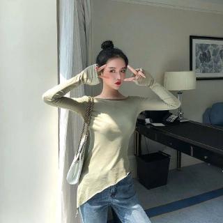 Áo thun Hàn Quốc đắp chéo thời trang cho nữ