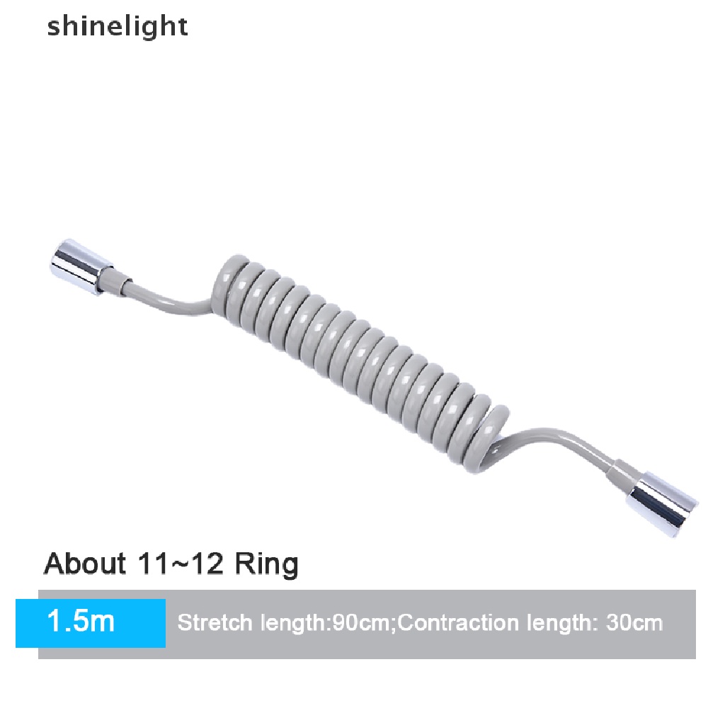 [shinelight] Phụ Kiện Ống Nước Dây Điện Thoại Linh Hoạt Cho Phòng Tắm