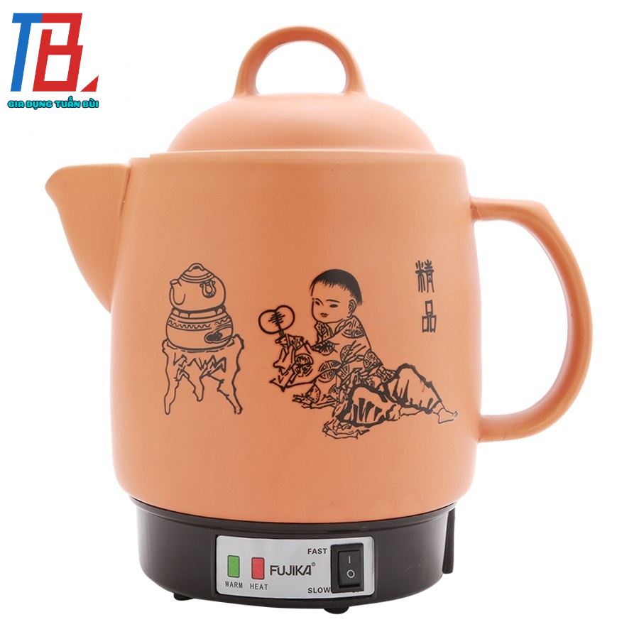 Ấm sắc thuốc Fujika, Trường An dung tích 3L công suất 450W - Chính hãng BH 12 tháng