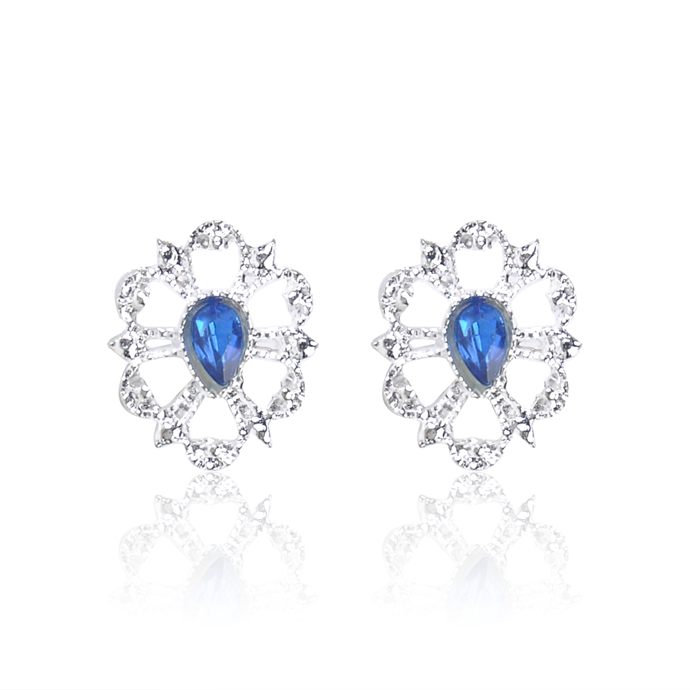 Bộ 6 đôi hoa tai đính đá chạm khắc tinh xảo cho nữ