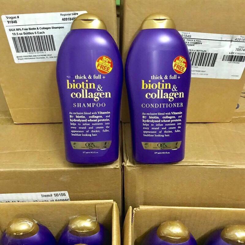 Dầu Gội Xả Biotin Collagen Chống Rụng Tóc Và Mọc Tóc Nhanh, Hương Thơm Dịu, 577ml | BigBuy360 - bigbuy360.vn