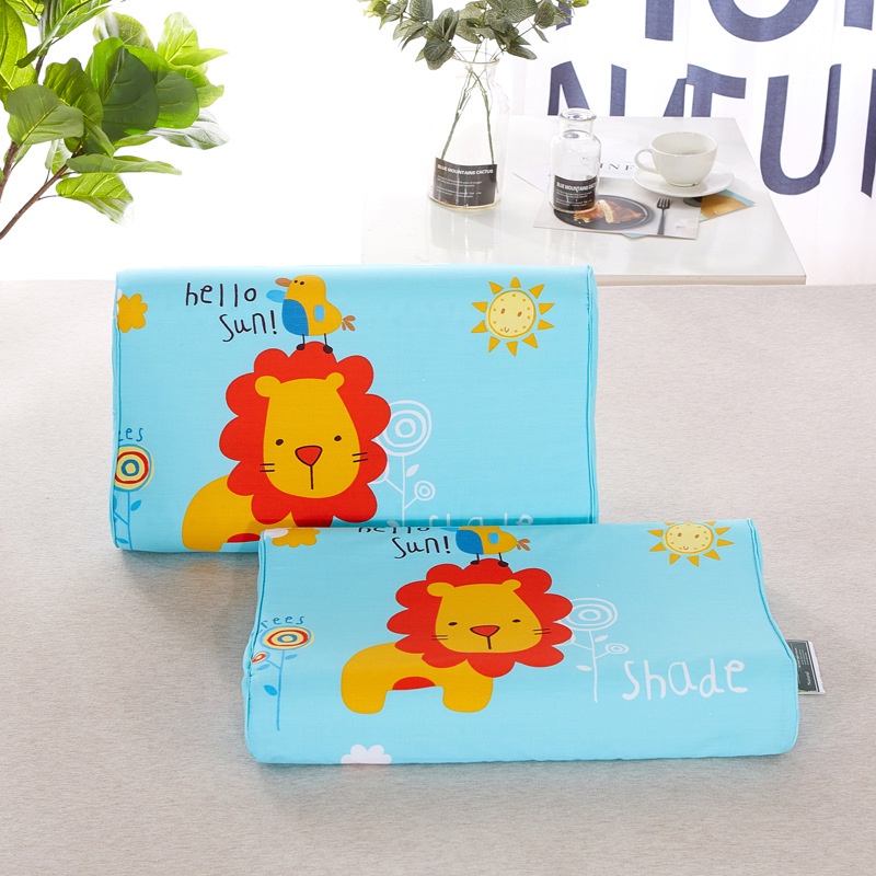 Gối cao su non cho bé, gối cao su nhỡ hỗ trợ cổ cho bé từ 3 tuổi