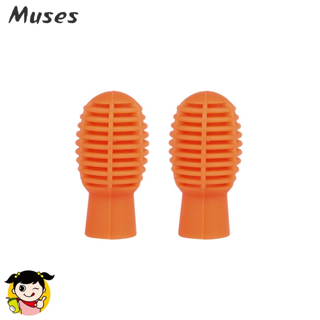 Bộ 2 Vỏ Bọc Đầu Gậy Đánh Trống Bằng Silicone Cao Su Tiện Dụng