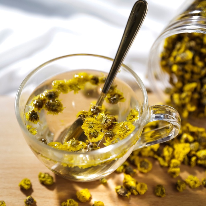 50g Trà Hoa Cúc Chi Hưng Yên Hàng Loại 1, Cúc Vàng Nụ Bé Sấy Lạnh Nguyên Bông Giúp Ngủ Ngon