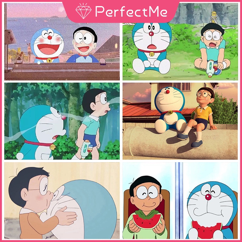 Bộ Tranh Đính Đá 5D Tự Làm 40x30cm Hình Doraemon Trang Trí Nhà Cửa