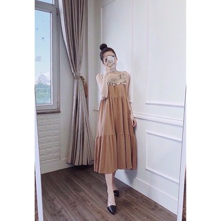 Đầm hai dây thổ cẩm big size ( ảnh thật + video)