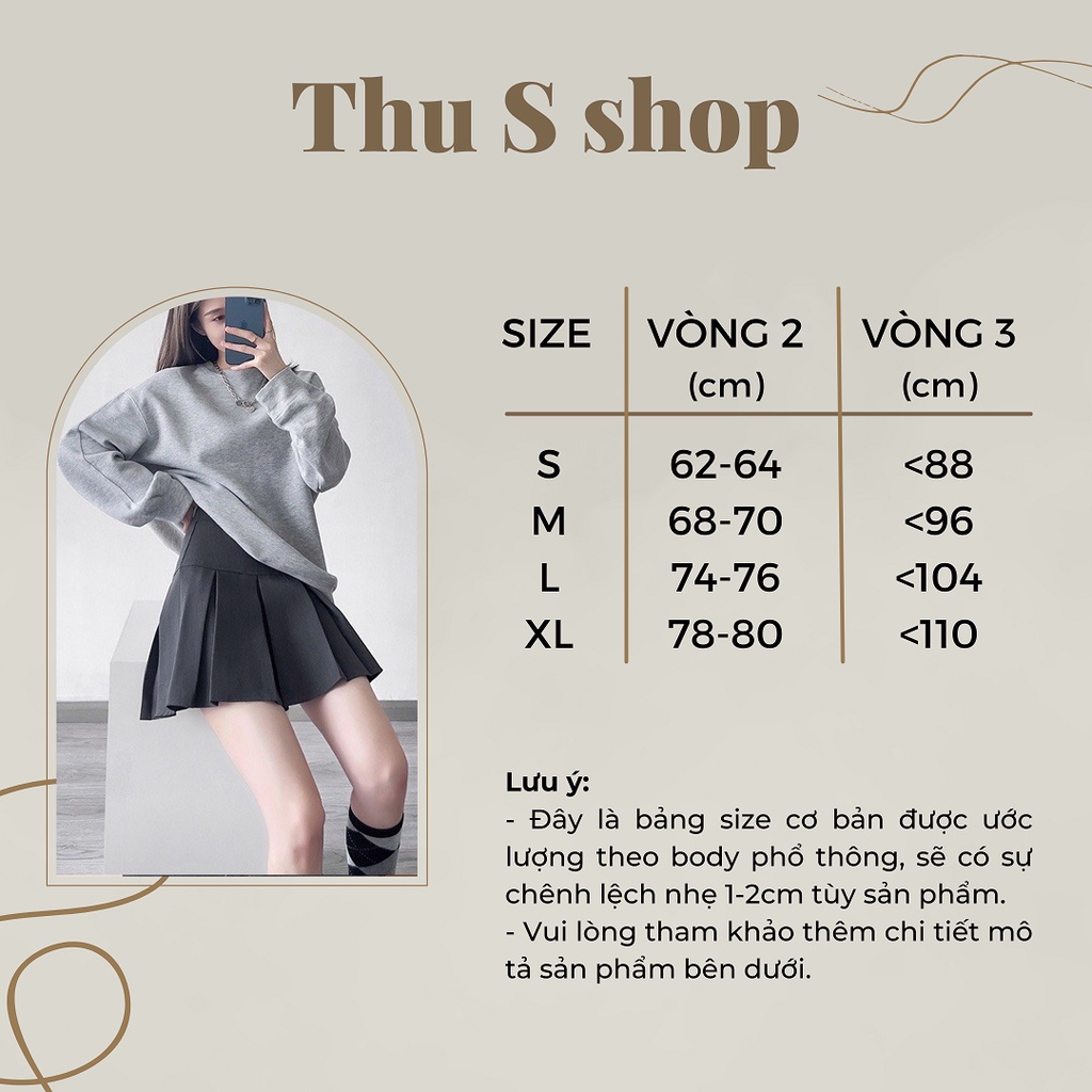 Chân váy Tennis xếp ly bản to dáng ngắn chữ A, Váy ngắn nữ lưng siêu cao phong cách Hàn Quốc THUS5321 | BigBuy360 - bigbuy360.vn