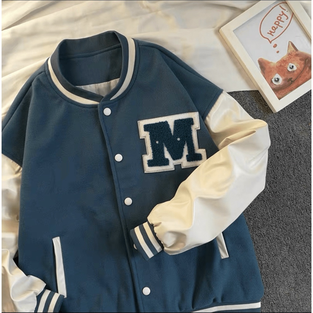 ÁO KHOÁC BOMBER NAM PHỐI HỌA TIẾT LÁ BÀI SIÊU PHONG CÁCH THỜI TRANG