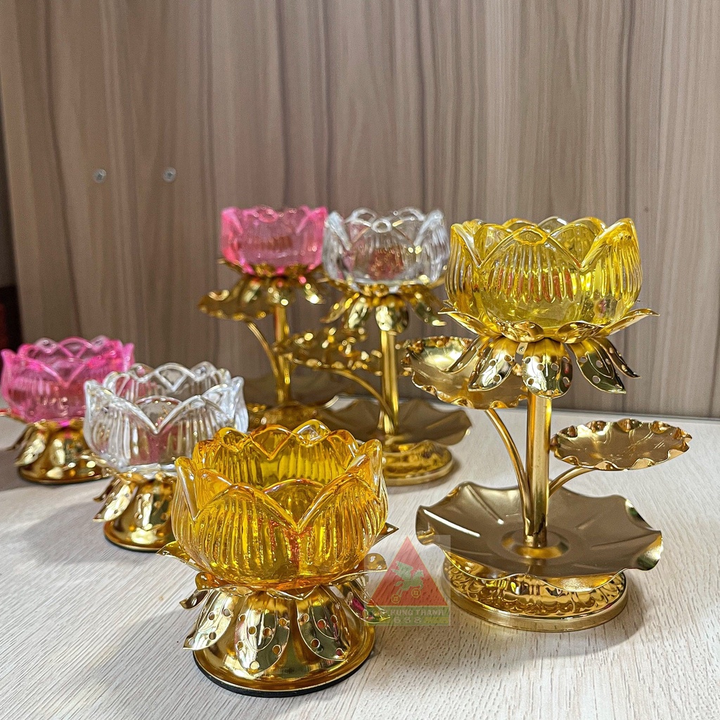 Chân Tealight Lưu Ly Sen