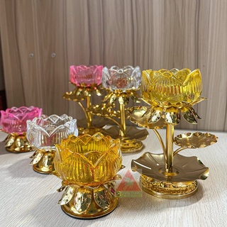 Chân Tealight Lưu Ly Sen