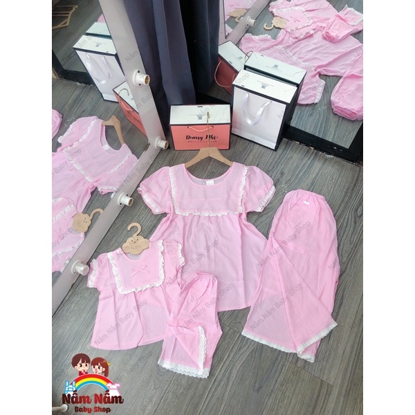 Bộ lanh/tole lửng tiểu thư babydoll siêu mát mẻ 45-70kg
