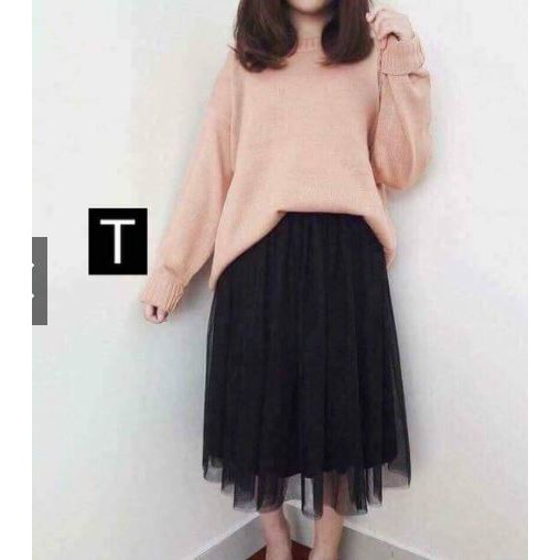 Chân váy von công chúa hai tầng_3 màu