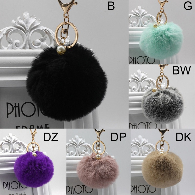 Móc Khóa Đính Ngọc Trai Nhân Tạo Xinh Xắn