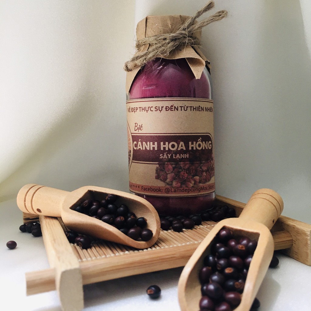 Bột Cánh Hoa Hồng Sấy Lạnh thiên nhiên đắp mặt nạ nguyên chất 100ml (50g) | BigBuy360 - bigbuy360.vn