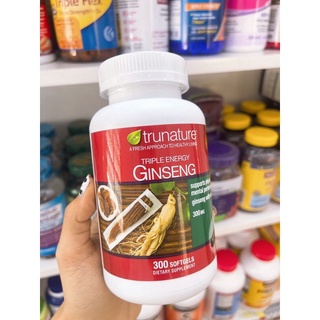 Viên uống nhân sâm trunature triple energy ginseng with eleuthero 300mg 300 viên