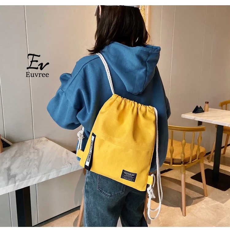 KIPLING Túi Xách Dây Rút Sekola Họa Tiết Bt21 Tasbatamrz Thời Trang Hàn Quốc Cho Nữ