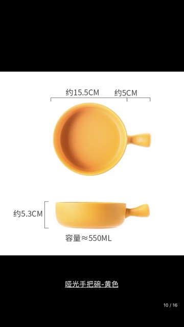 Tô sứ Cầm tay, Tô sứ ăn mỳ kích thước 15.5cm x 5.3 cm