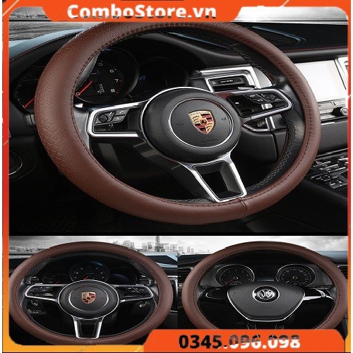Bọc vô lăng ô tô xe hơi Da siêu cao cấp - xịn mịn