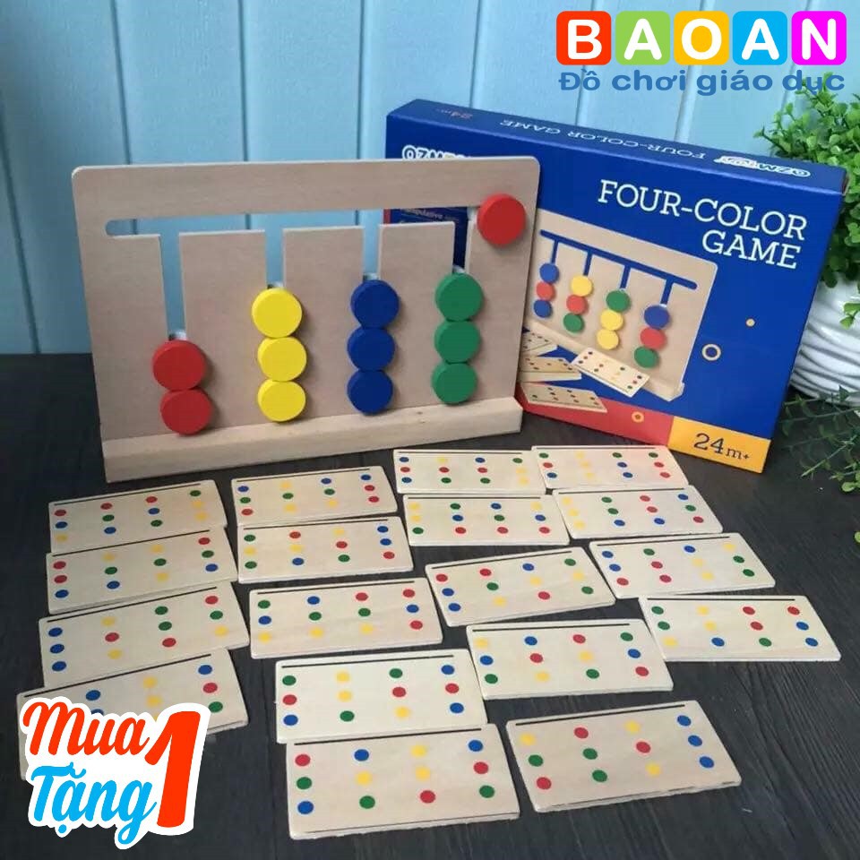 Ghép hình tư duy Four color game - Đồ chơi thông minh