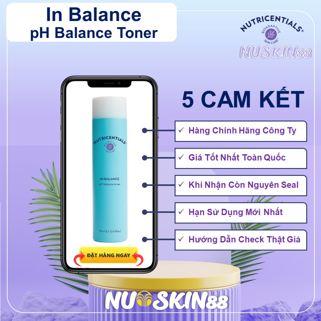 In Balance pH Balance Toner Nước Hoa Hồng Dành Cho Da Thường/ Khô