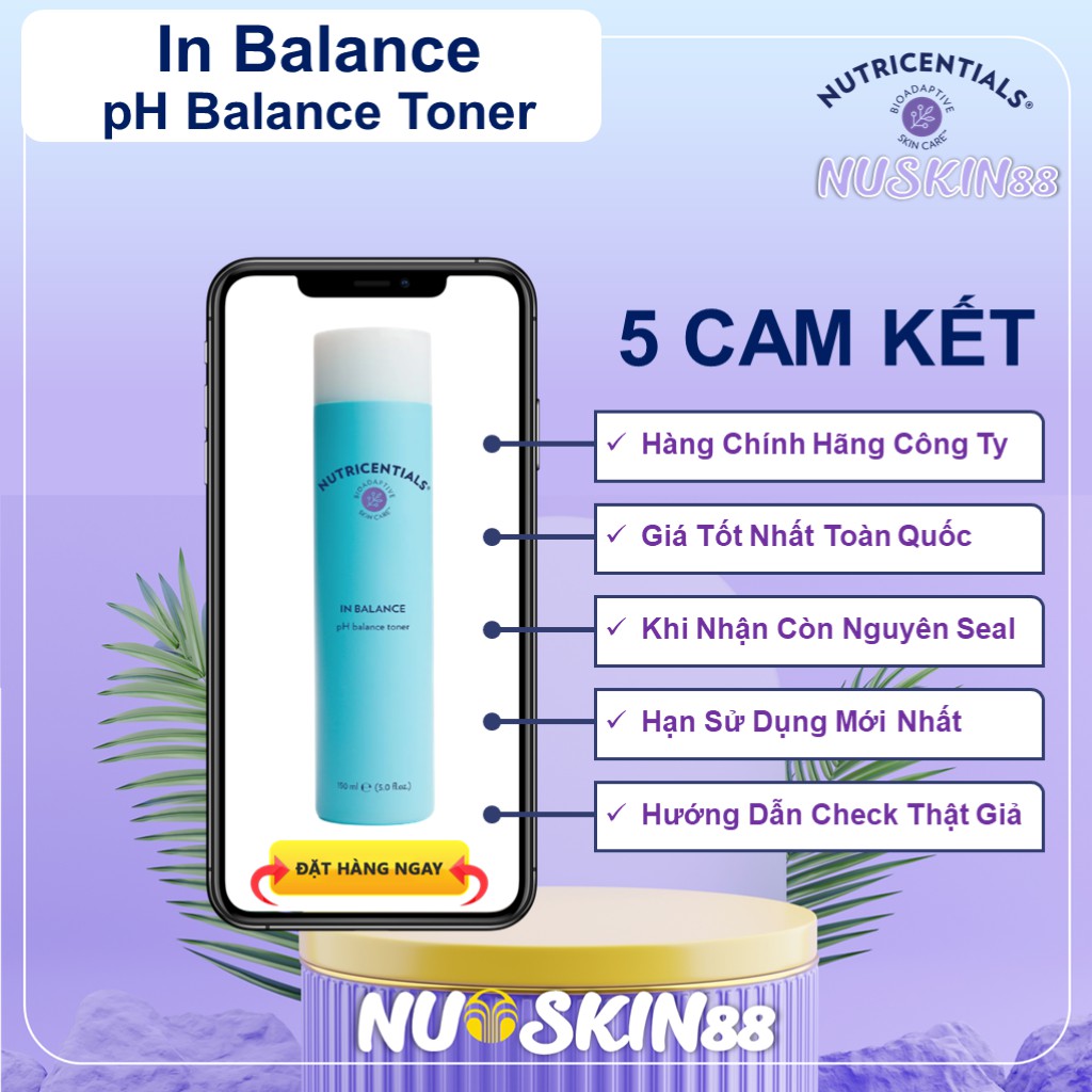 Nước Hoa Hồng Dành Cho Da Thường/ Khô/ Nhạy Cảm In Balance pH Balance Toner