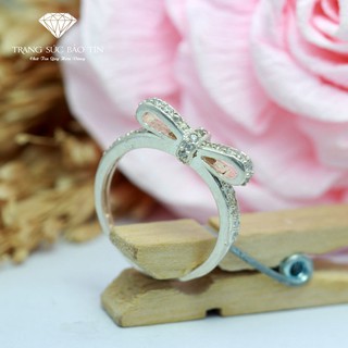 Nhẫn bạc nữ nơ new chất liệu bạc ta cao cấp bảo tín