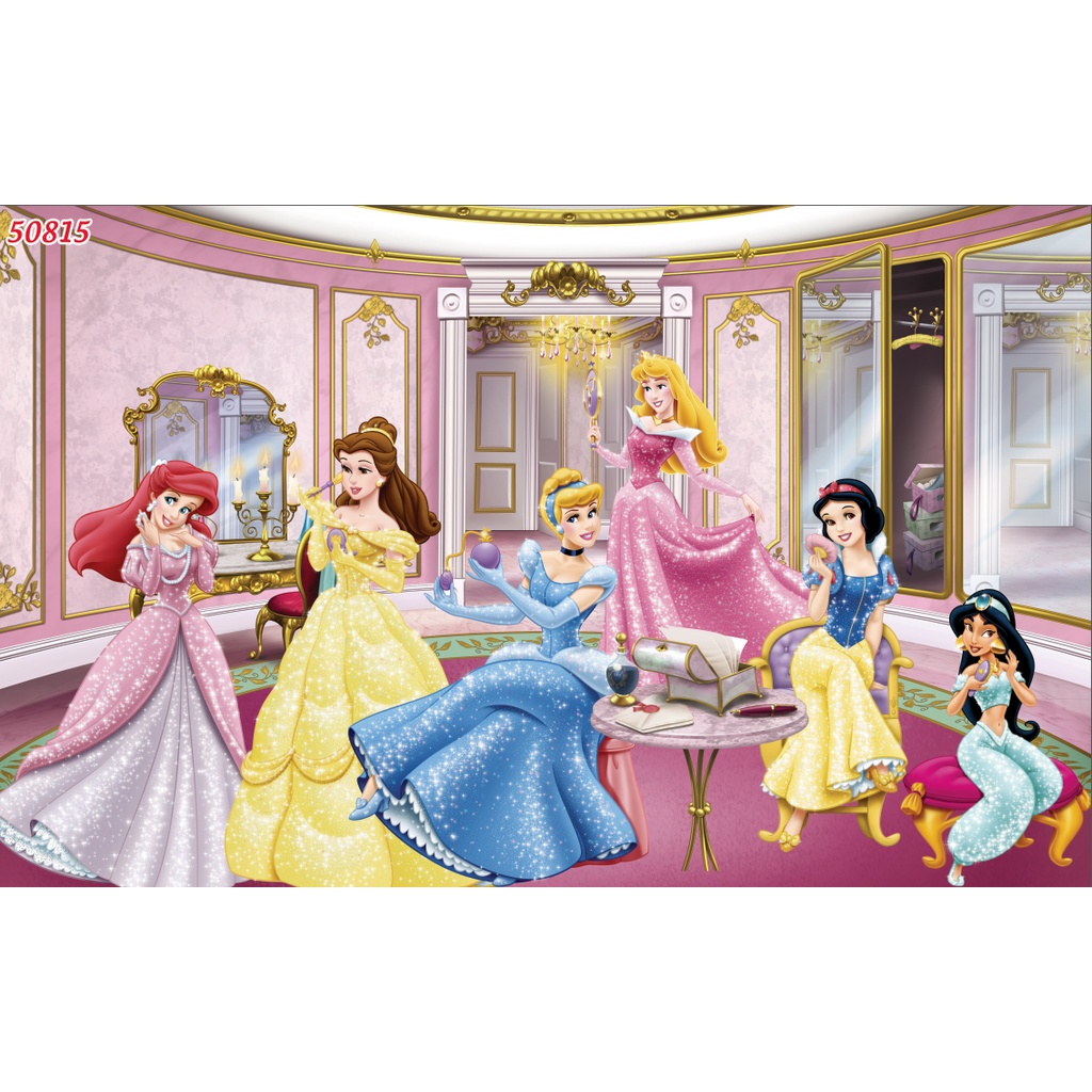 Tranh Dán Tường Phòng Trẻ Em Hình Công Chúa NỔI TIẾNG TOÀN THẾ GIỚI, TUỔI THƠ