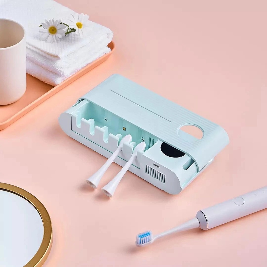 Máy Khử Khuẩn Bàn Chải Đánh Răng Tự Động Xiaomi Khử Trùng Bằng Tia UV Diệt Đến 99% - Kệ Bàn Chải Khử Khuẩn