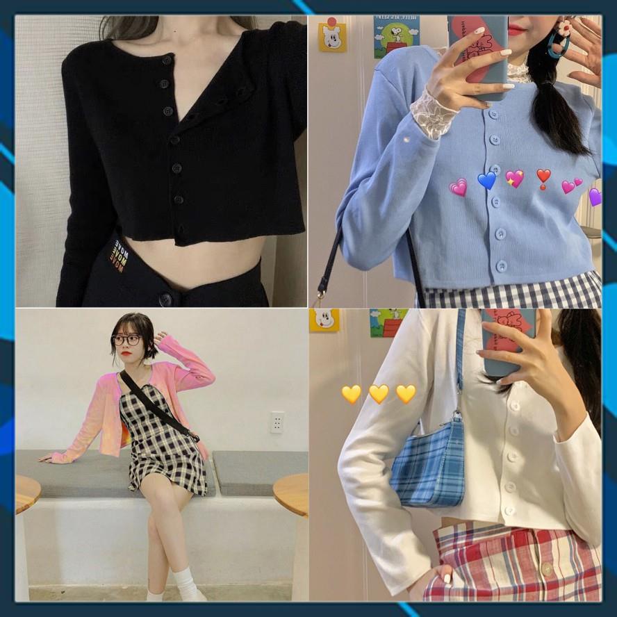 Áo croptop nữ kiểu tay dài, croptop nữ tay dài ngắn phong cách Hàn Quốc