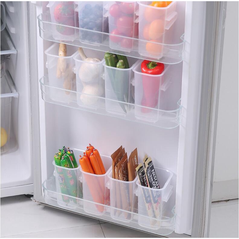 Hộp Đựng Đồ Đa Năng Gắn Cửa Tủ Lạnh Mới