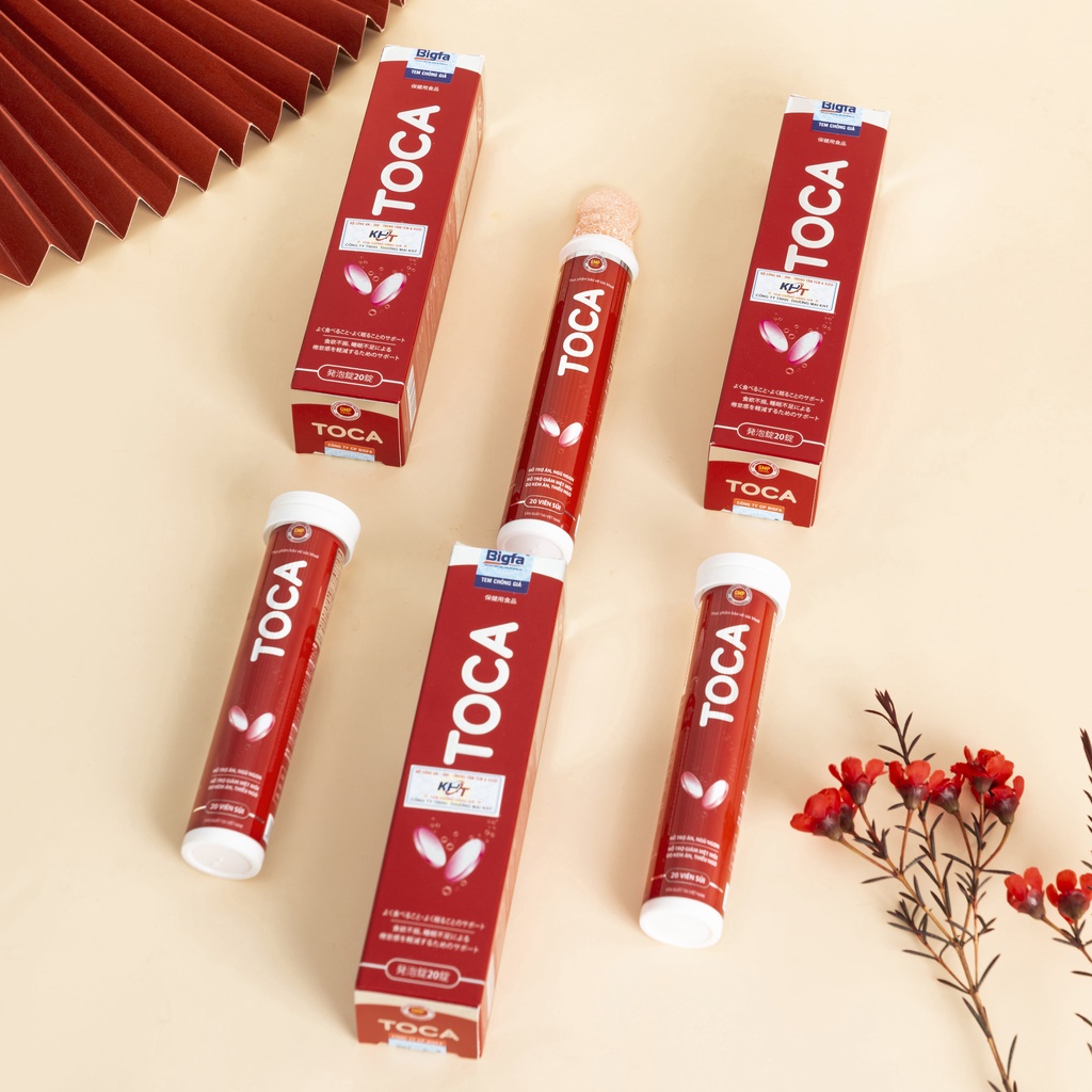 Viên sủi Toca hỗ trợ tăng cân, ăn ngon, giảm mệt mỏi - 1 Tuýp 20 viên