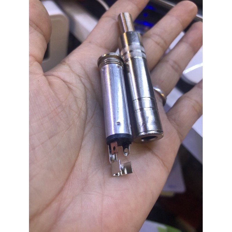 dây tín hiệu chuyển canon xlr đực - cái ra jack 6 ly (6,5 ly) âm chuẩn stereo