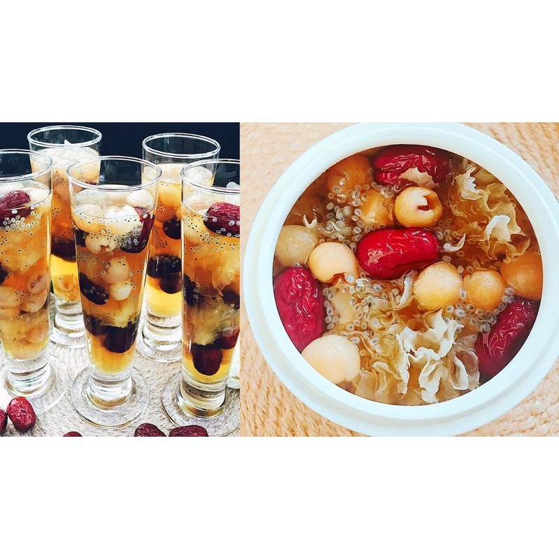 100G Nấm Tuyết Khô Tự Nhiên Không Tẩy