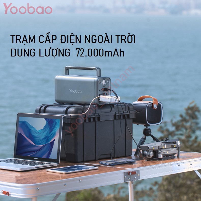 Trạm Sạc Dự Phòng Yoobao 72000mAh AC220V/300W PD65W - YOOBAO EN300WLPD