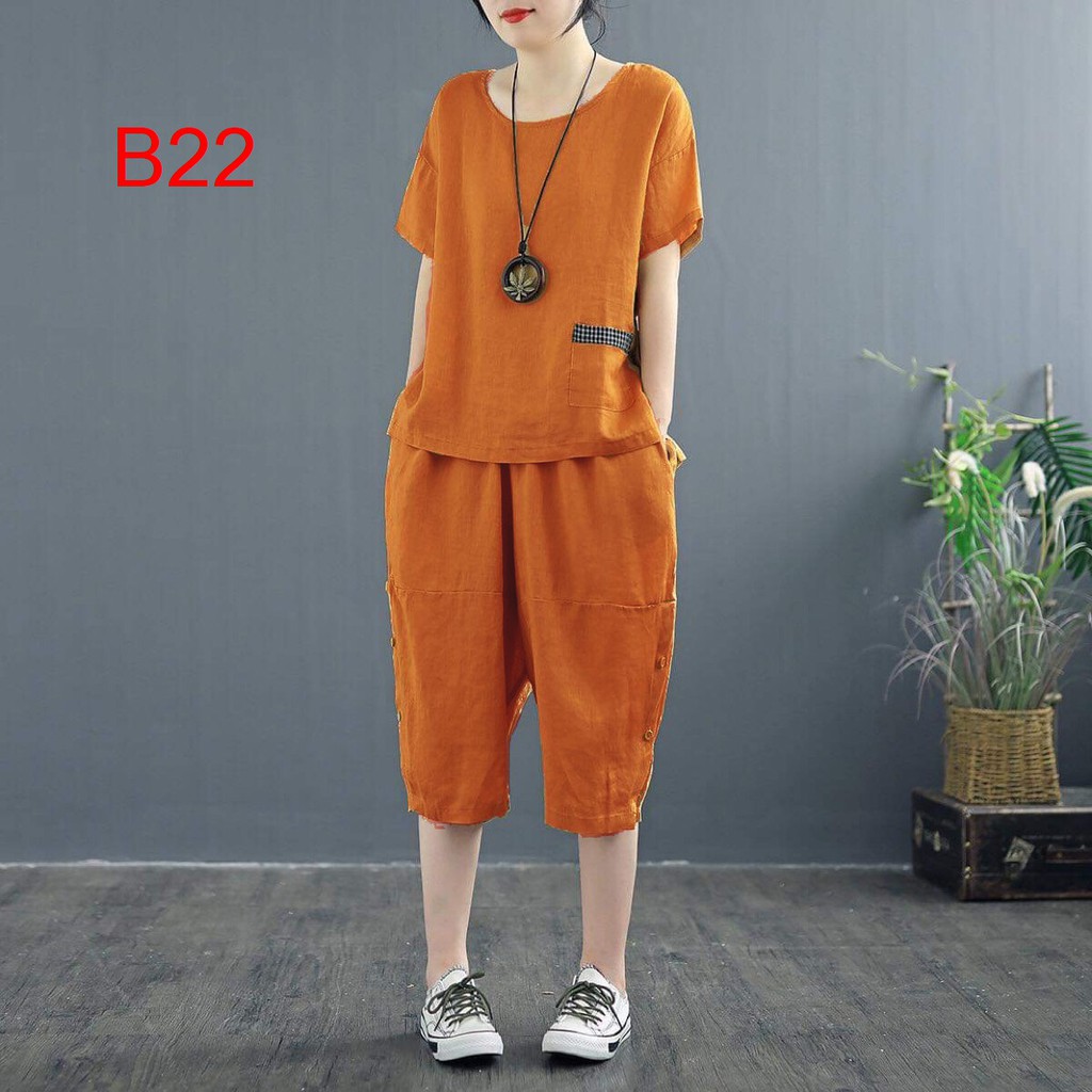 Sét Trang Phục, Bộ Đồ Nữ chất Đũi mát lạnh. đơn giản, thanh lịch | BigBuy360 - bigbuy360.vn