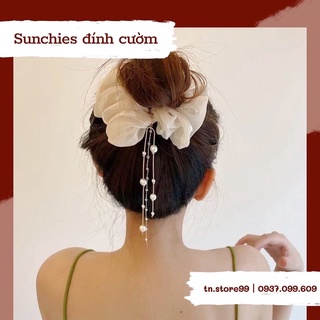 Sunchies đính cườm tòn ten cực sang chảnh