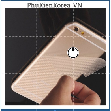 Miếng Dán Bảo Vệ Lưng Máy Carbon Cho 6S-->13PRM