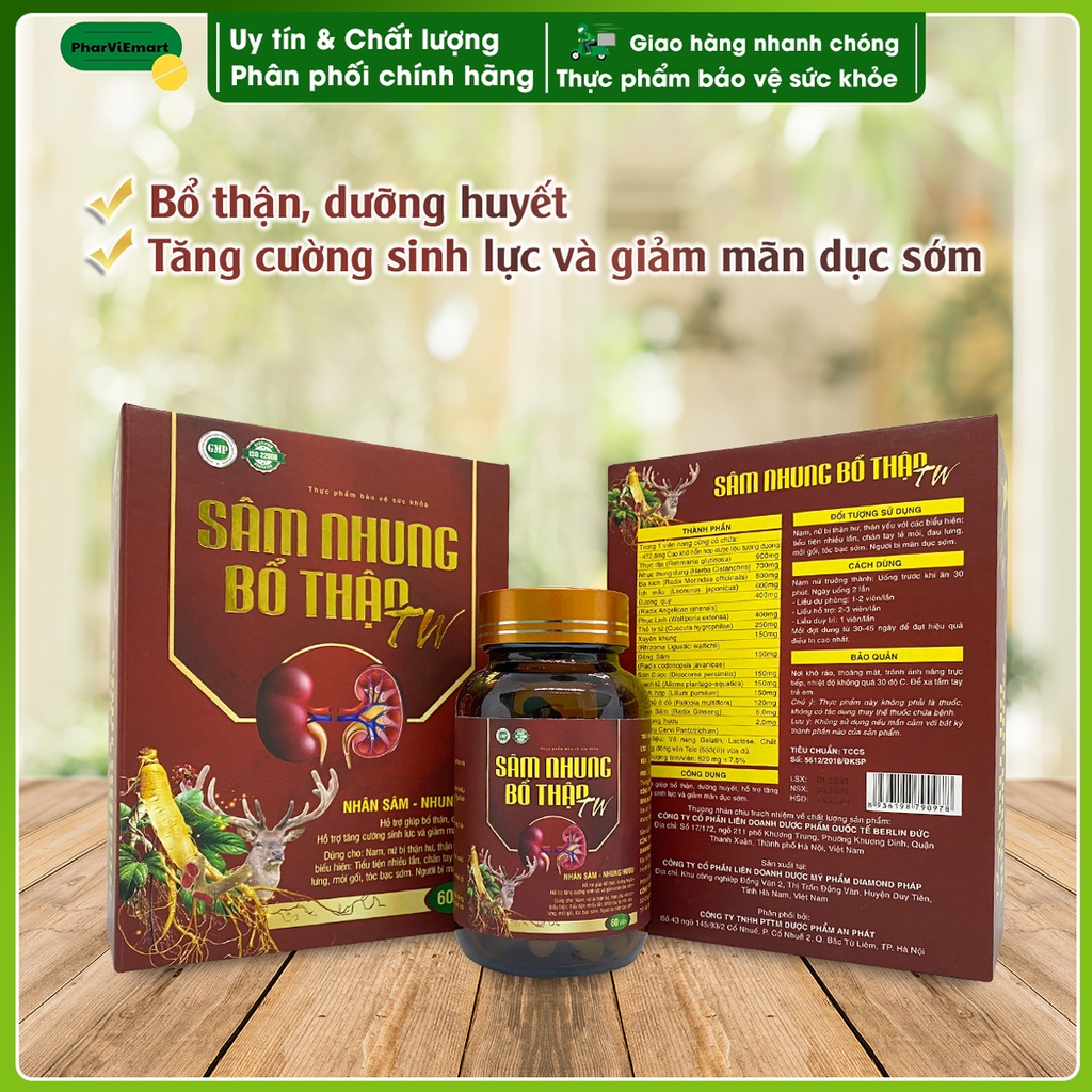 Sâm Nhung Bổ Thận TW Bổ Thận Dưỡng Huyết