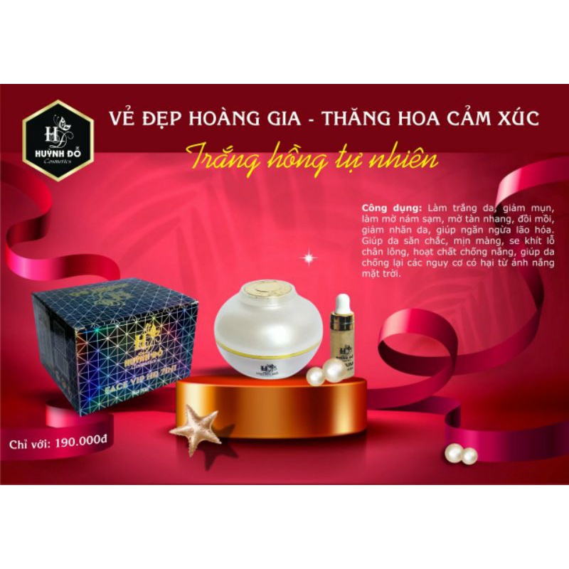 Kem face dưỡng trắng da giảm nám tàn nhang vip 7in1 tặng 1serum nhỏ