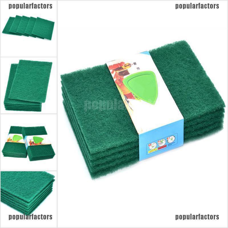 Bộ 5 Miếng Bọt Biển Rửa Chén Màu Xanh Lá Cây