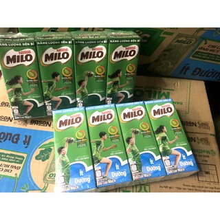 Lốc 4 hộp sữa Milo Active Go Có đường/Ít đường 180ml