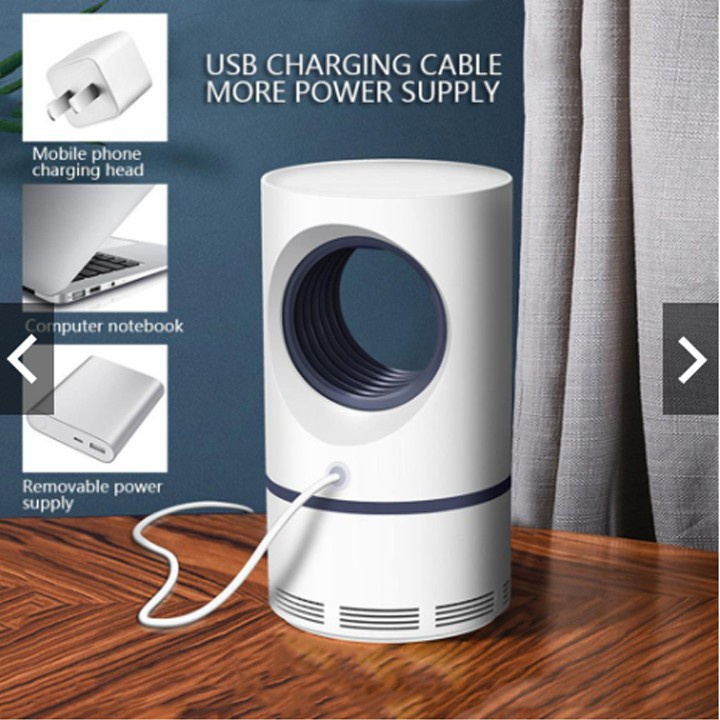 Máy Bắt Muỗi Cảm Ứng Ánh Sáng Mẫu Mới 2022 - Đèn Bắt Muỗi Thông Minh Cổng Sạc USB - Thay Được Đèn Ngủ