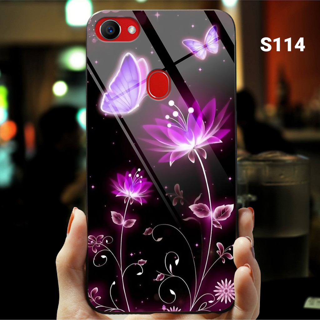 Ốp lưng kính cường lực dành cho Oppo F5 - F7 in hính hoa lá cành | BigBuy360 - bigbuy360.vn