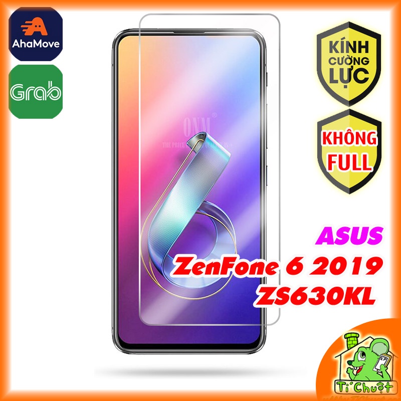 [Ảnh Thật] Kính CL ASUS ZenFone 6 2019 ZS630KL Cường Lực 2.5D Không FULL 9H-0.26mm