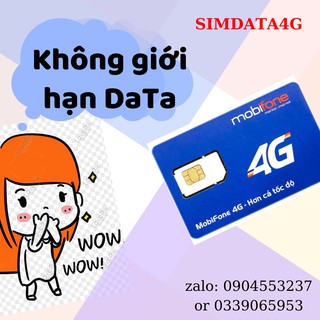 ❤❤❤Sim 4G mobi data không giới hạn [CHÍNH HÃNG] - [MIỄN PHÍ THÁNG ĐẦU] - bl5gt vào mạng tốc độ cao - SIMDATA4G