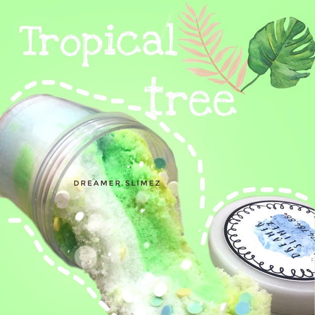 TROPICAL TREE SLIME 🏝SLIME BÉ CÂY NHIỆT ĐỚI - Slime mây - Cloud slime mềm mịn tơi đẹp an toàn