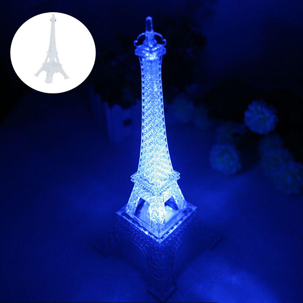 YIYU Đèn Ngủ Hình Tháp Eiffel Bằng Acrylic Nhiều Màu Thân Thiện Với Môi Trường